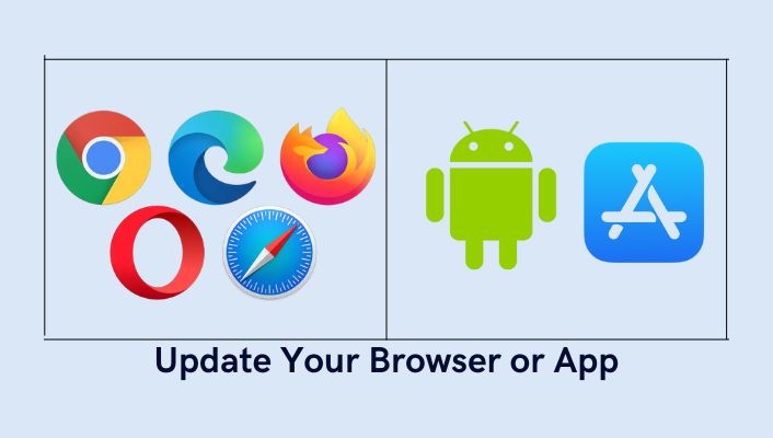 Update Browser or DeepSeek App Update your browser or app
