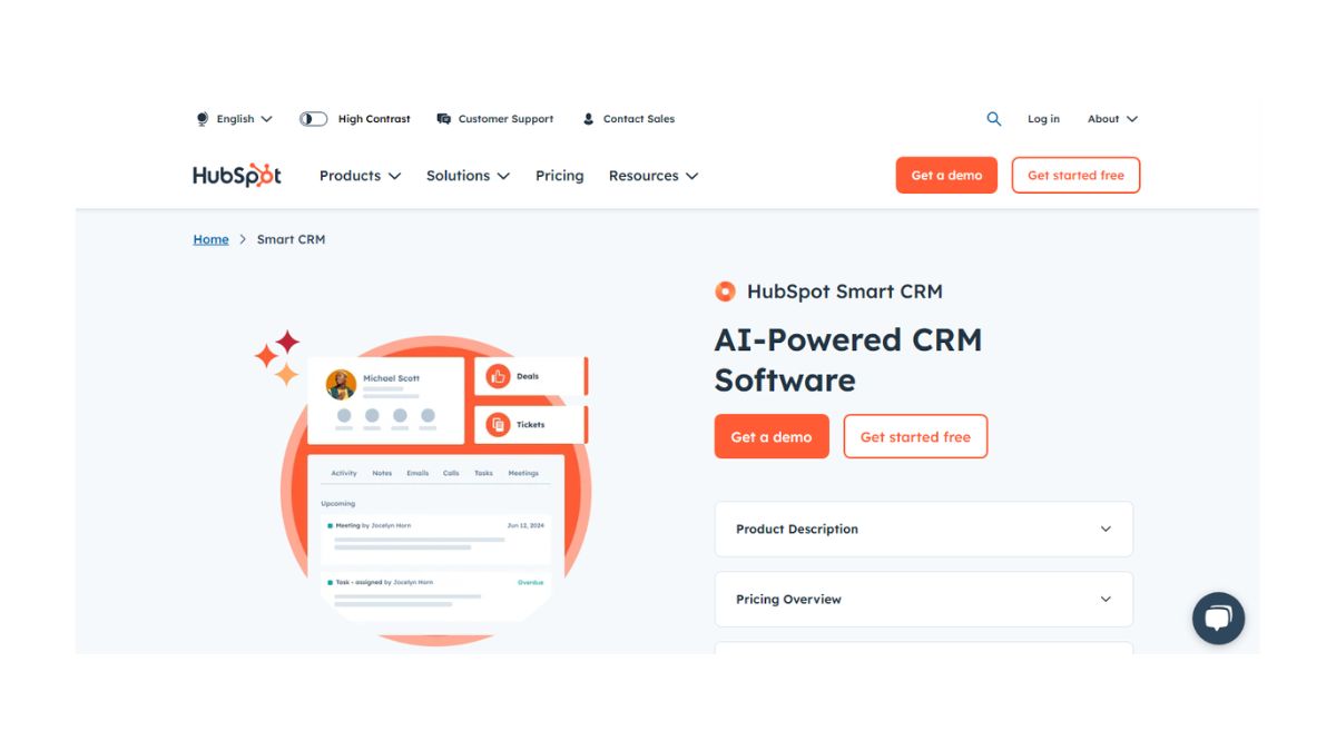 Screenshot of Hubspot interface Screenshot of Hubspot interface