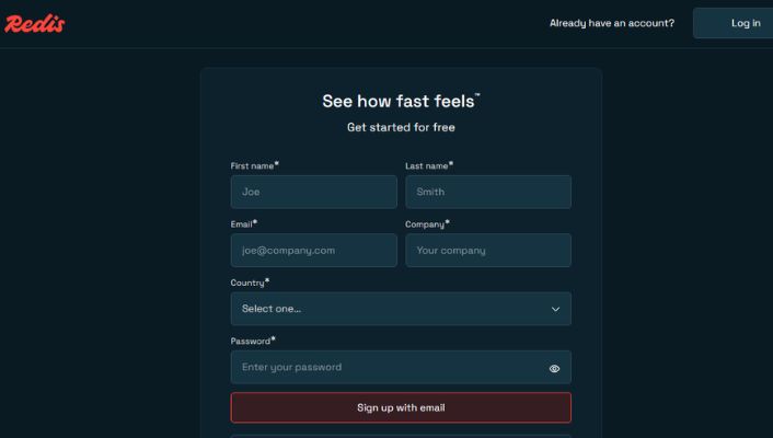 create account in redis.io create account in redis.io
