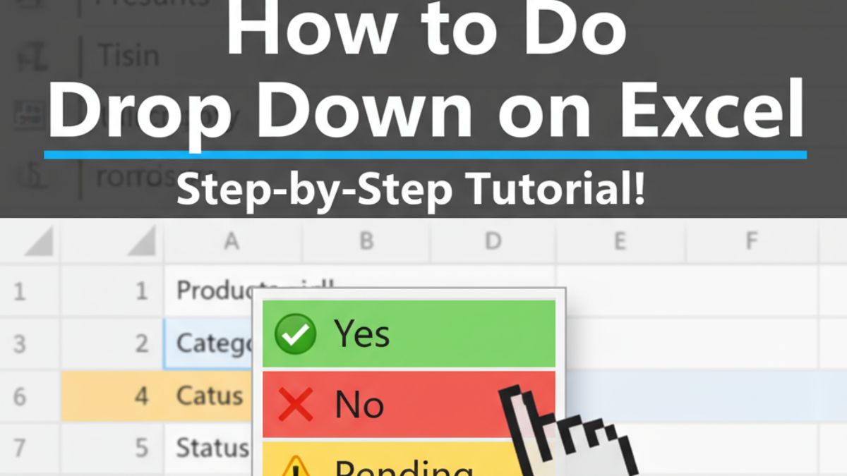 How to Create a Drop Down on Excel: Complete 2026 Guide