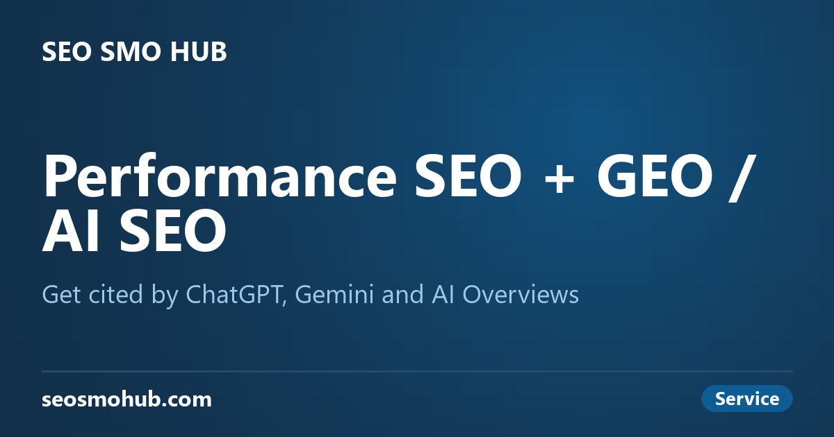 GEO for Small Business: How to Get Cited by ChatGPT and Google AI Overviews